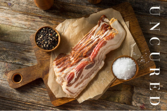 15 lb Natural, Uncured Hickory Smoked, Minimally Processed Bacon - Idaho