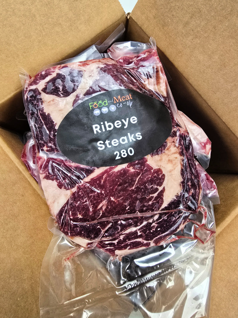 10LB Case of Natural Boneless Ribeye Steaks