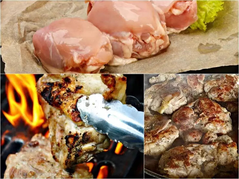 PRICE DROP and RESTOCKED: Already Prepped 38 lb Case Boneless, Skinless Natural Chicken Thighs