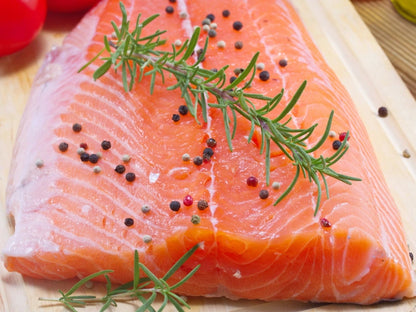 OVERSTOCK DEAL: 25lb Case Wild Caught Keta Chum Salmon, Approximately 15 Skin-on Full Fillets 1.6ish lb each