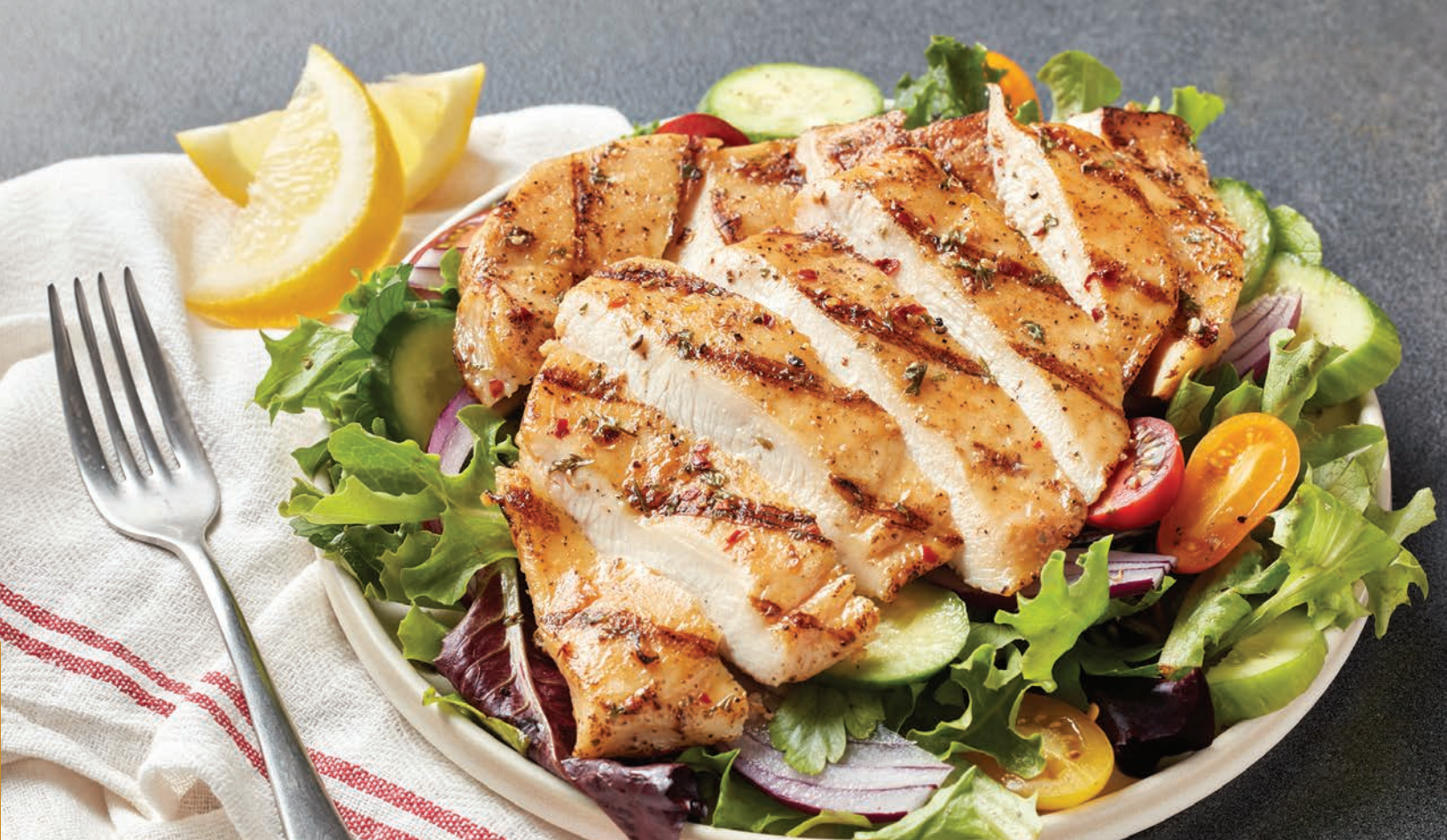 10lb Case of Pre-Cooked Grilled Chicken Breast Fillets - 6oz, Gluten Free