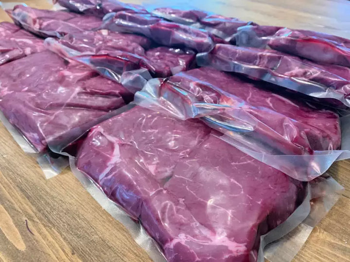 RESTOCKED: 10 lb Top Sirloin Steak: Natural Beef, Hand Cut and Trimmed