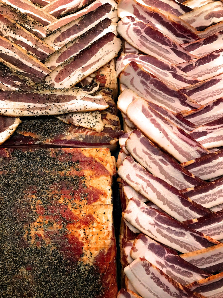 Co-op Favorite: 15 lb Case Thick Cut Bacon, Honey Cured, Locally Made