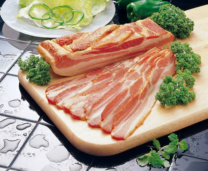Co-op Favorite: 15 lb Case Thick Cut Bacon, Honey Cured, Locally Made