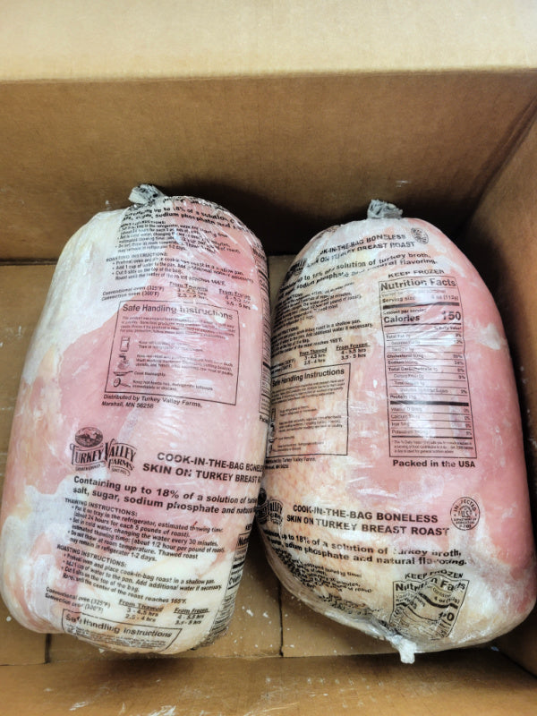 LIMITED SUPPLY: Sweetheart Turkey Breast Roast, Boneless, 3 Roast Case, Gluten Free (30-37lb Choose Your Weight)