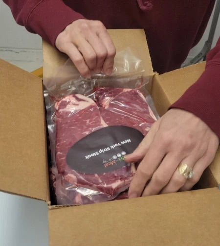 16 Natural Mixed Steaks: 4 Ribeyes, 4 New York Strip, 8 Top Sirloin Steak