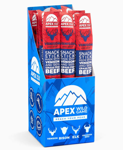 Limited Time: 12ct. Pack Grassfed Beef Sticks (4 Varieties: Beef, Bison, Elk and Venison)