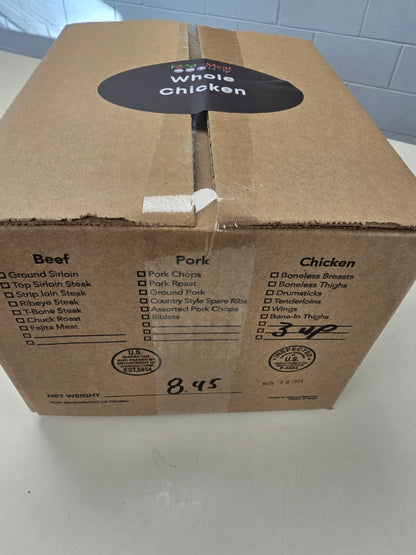 OVERSTOCK: 3-pk of Whole Natural Chickens (8ish lbs total)