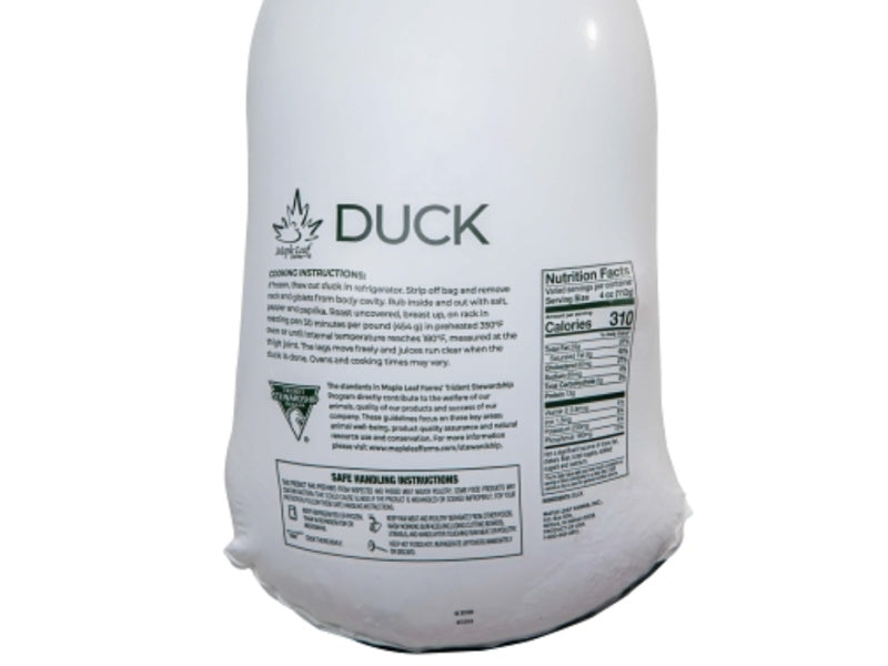 RESTOCKED: Case of 6 Natural Whole Duck - 4-4.25 Per Duck (About $5 per lb!)
