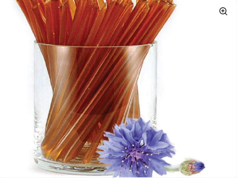 NEW: 50 Ct. Pack of Clover or Wildflower Honey Straw Sticks (Choose Flavor) from Idaho