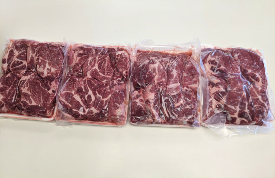 12 lb Case of Natural Boneless Country Style Pork Ribs (4 - 3lb Packs)