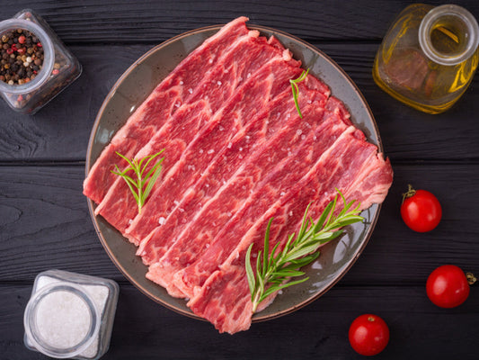 10 lb Certified Angus Uncured Beef Bacon, 2.5 lb - Perfectly Packaged for Your Convenience 4/case