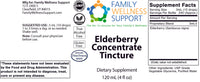 480 Servings of Elderberry Tincture Concentrate (10 times concentrate when compared to syrup) in Glass 4oz Bottle