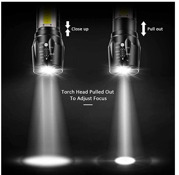 OVERSTOCK:  4  pack Small ,USB Rechargeable LED Flashlight with Waterproof Case