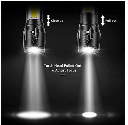 OVERSTOCK:  4  pack Small ,USB Rechargeable LED Flashlight with Waterproof Case
