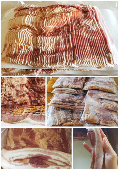 15 lb Natural, Uncured Hickory Smoked, Minimally Processed Bacon - Utah