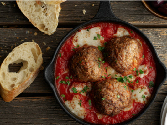 10 lb Case of 1/2 oz Italian Meatballs (Approx. 320 Meatballs)