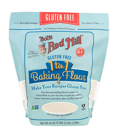 NEW: 4 Ct. Bob's Red Mill Gluten Free 1 to 1 Baking Flour, 4 - 22 Ounce Bags