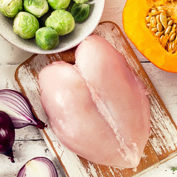 Chicken Breast:  40lb Case, Fresh, Boneless, Skinless, Natural, Cage-Free, Antibiotic-Free