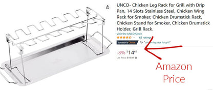 Limited: Chicken drumstick BBQ  Kit, Holds 14 drumsticks