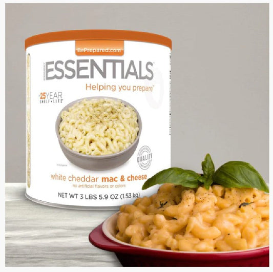 NEW : Freeze Dried White Cheddar Mac & Cheese (25 year shelf life)