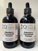 480 Servings of Elderberry Tincture Concentrate (10 times concentrate when compared to syrup) in Glass 4oz Bottle