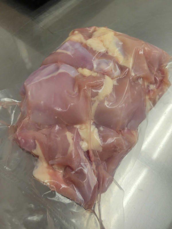 ALREADY PREPPED 38 lb Case Boneless, Skinless Natural Chicken Thighs, Vacuum Packed in Sous Vide Bags and Freezer Ready - Utah
