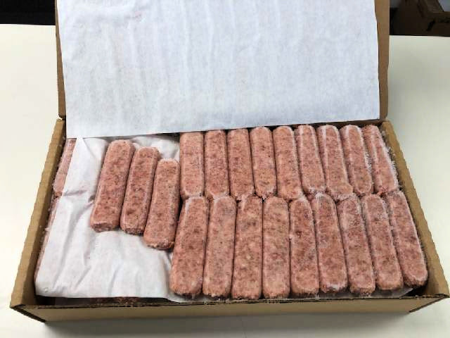 10 lb. case - 2oz. Pork Sausage Links Lumberjack Style, Local, Gluten Free