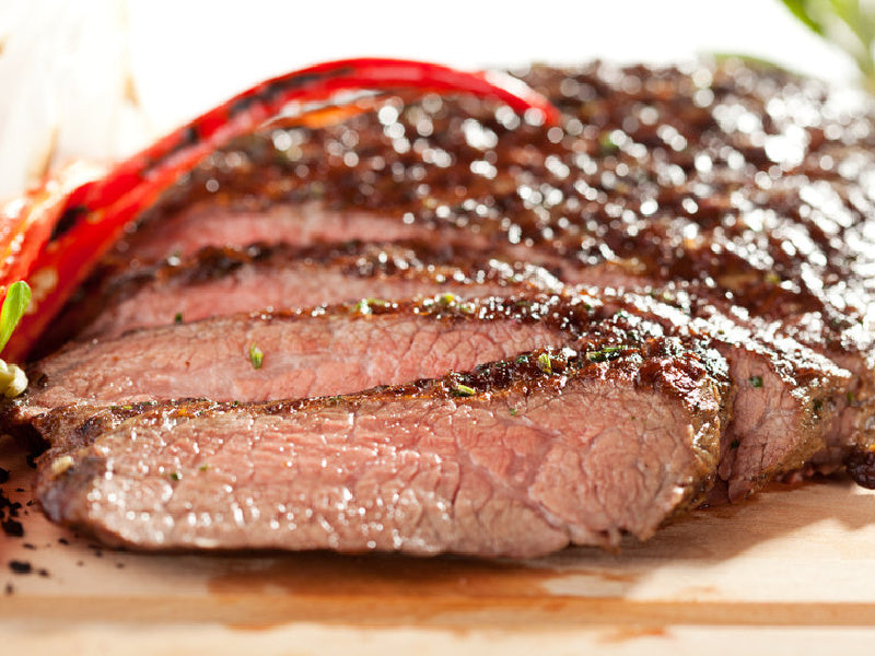 10-14 lbs of Fresh and Natural Beef Flank Steak (Choose Your Weight)
