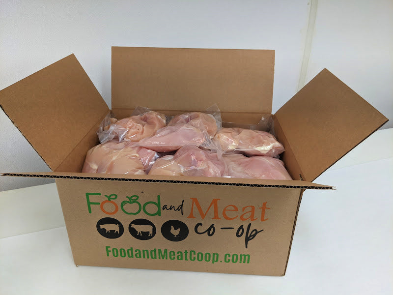ALREADY PREPPED 40 lb Case: Natural Chicken Breast, Trimmed, Vacuum Packed in 2 ct. Packs, Frozen, Freezer Ready - Utah