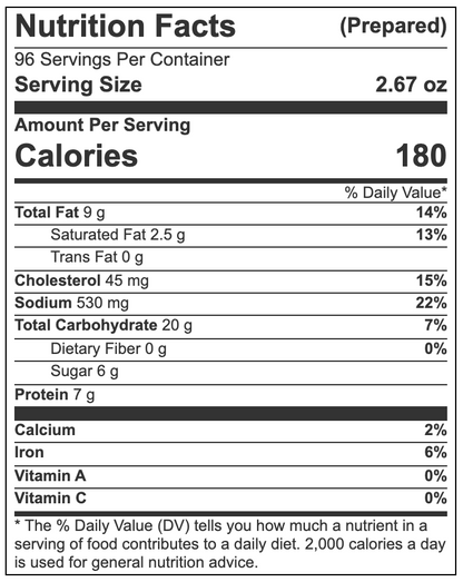 96 Ct. Case of Gluten Free Chicken Corn Dogs, Certified