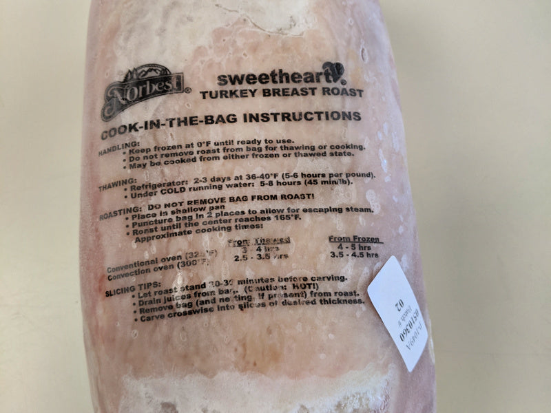 Sweetheart Premier Turkey Breast Roast, Boneless, Cook-in-Bag - 2 Roast Case (18-23 lb) Choose your weight