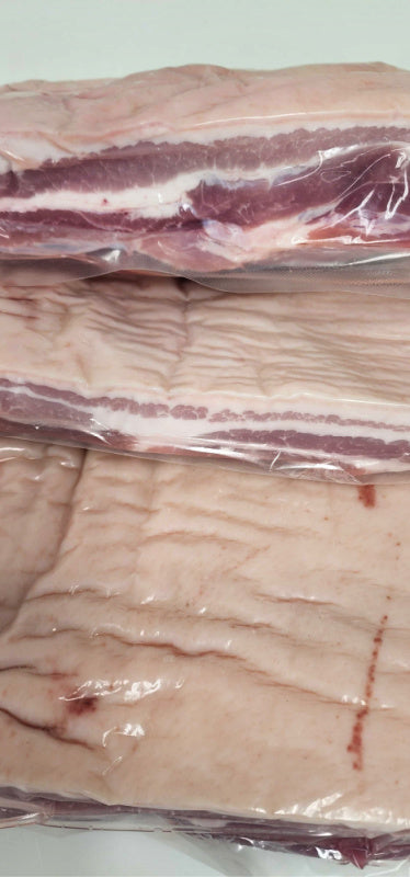 Limited Time: 10-15 lb Natural Skin-On Pork Belly (3-4 lbs each)