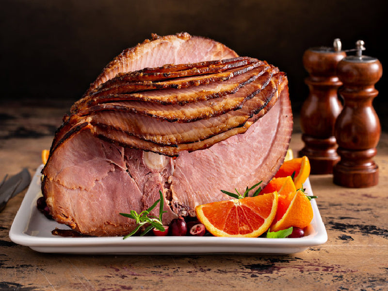 Half Hormel Hardwood Smoked Spiral Sliced Ham, Fully Cooked, Gluten Free, 9-12lb
