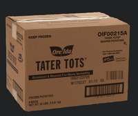 30 lb Case Ore-Ida Tator Tots, packaged in 6-5 lb bags