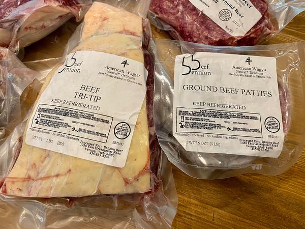 IT'S BACK: 10 lbs. Assorted Wagyu Mixed Box, Local, Pasture Raised - Bennion Beef, Vernon, UT