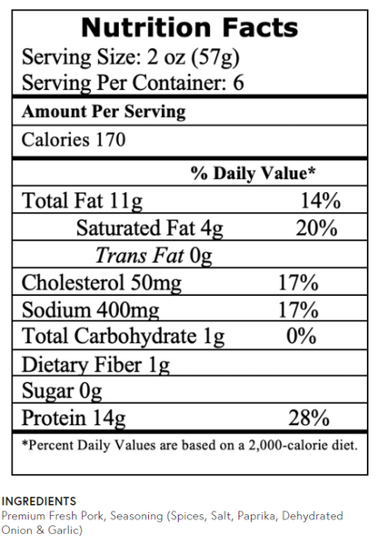 12lb Wampler's Mild Taco Meat, All Natural, 12- 1 lb rolls per case