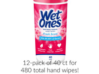 OVERSTOCK DEAL: 12 pk of 40ct Wet Ones Wipes